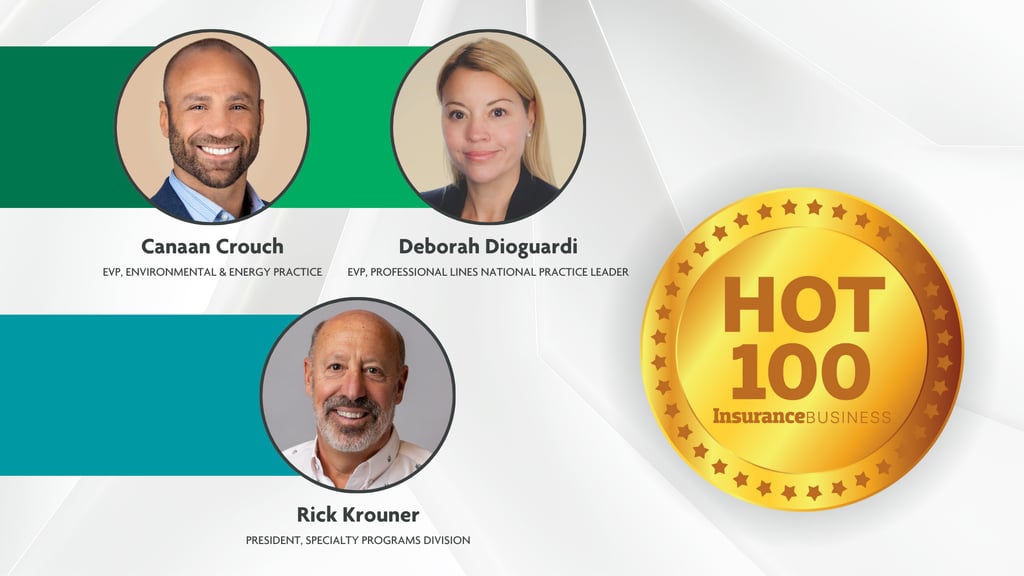 Canaan Crouch and Deborah Dioguardi are recipients of Insurance Business America’s 2025 Hot 100 award